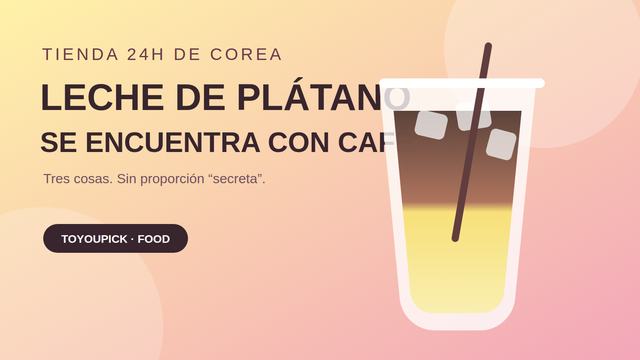 Ilustración de hielo, leche amarilla y café en capas dentro de un vaso transparente